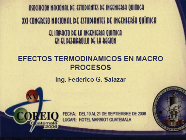 ESIQ CONGRESO ESTUDIANTIL INGENIERIA QUIMICA 2006